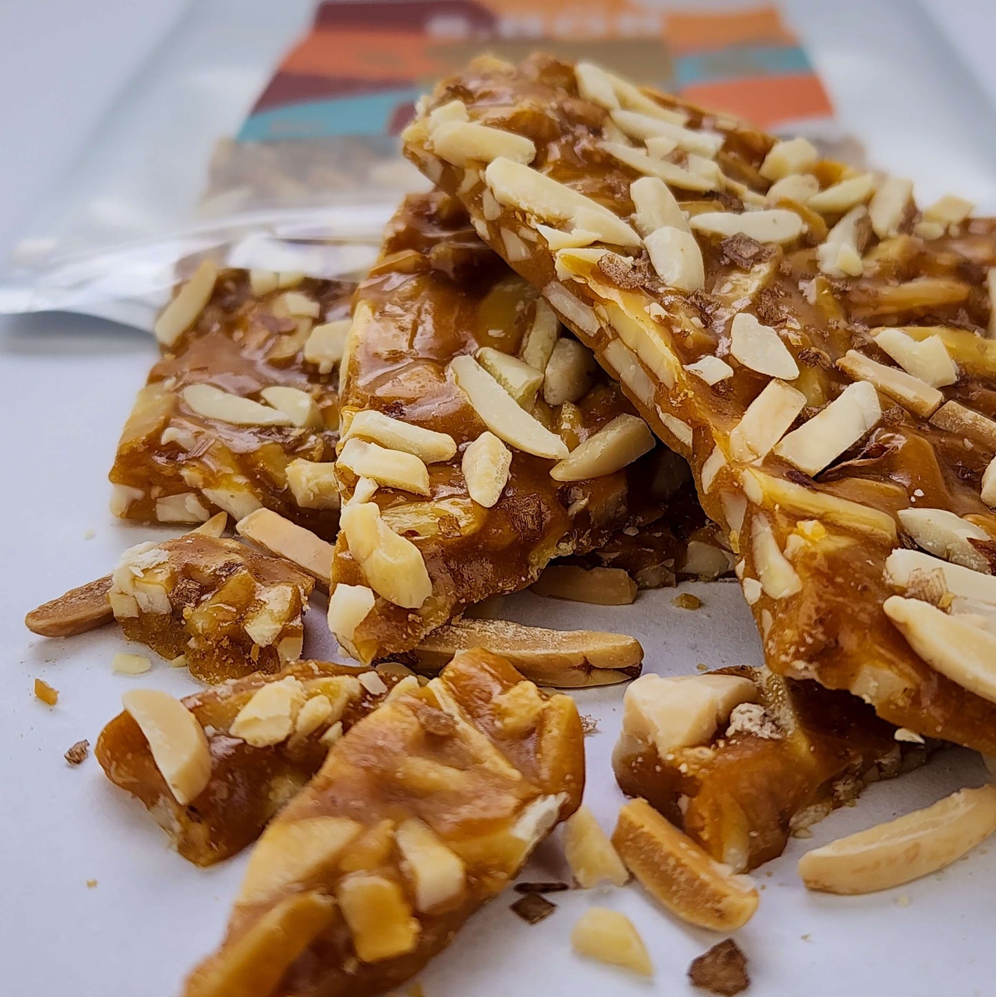 Bob's Brittle Almond Smoked Sea Salt Brittle handmade gluten free 125g Blue Mountains Australia