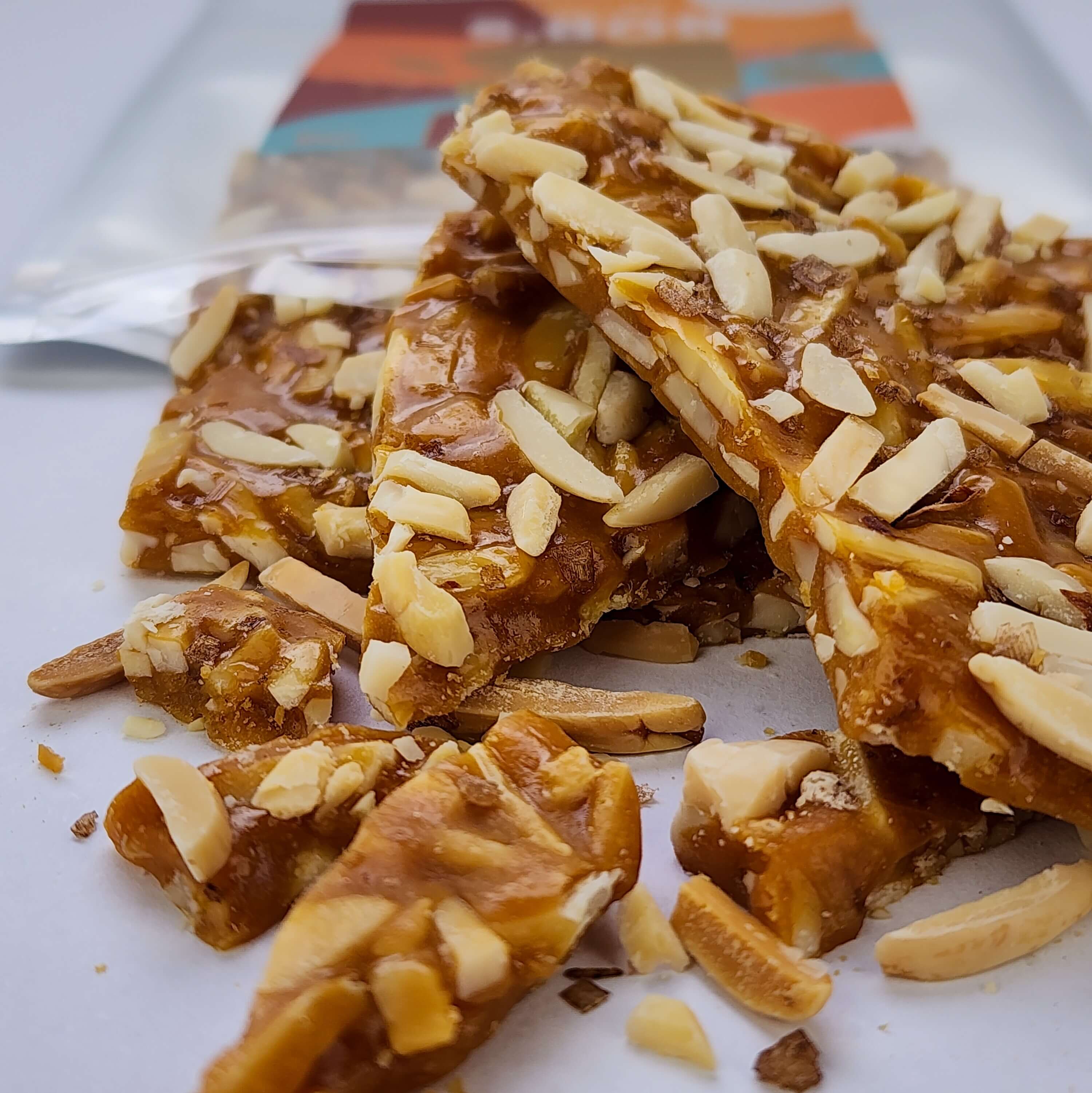 Bob's Brittle Almond Smoked Sea Salt Brittle handmade gluten free 125g Blue Mountains Australia